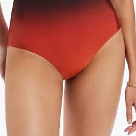 JETS OIA Sunser High Waist Hipster Bottom Pant Burnt Orange - Picture 3 of 5